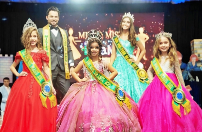 Itaipulandiense de 5 anos é eleita Miss Brasil Infantil