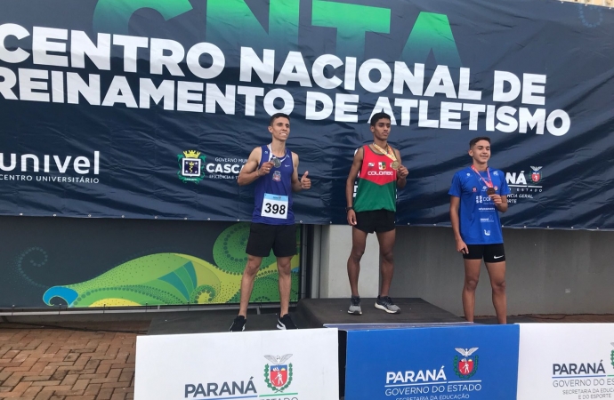 JOJUPS: Medianeirense é vice-campeão na prova 3.000 com obstáculos