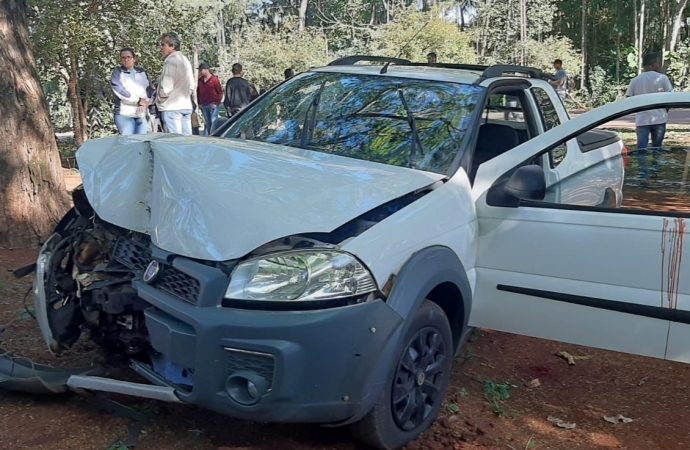 Jovem fica ferida em acidente no Balneário de Santa Helena