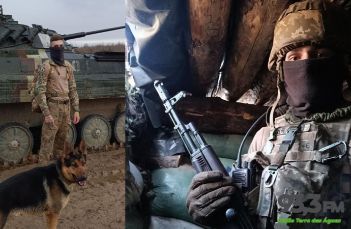 Jovem santa-helenense atua como soldado voluntário em defesa da Ucrânia na guerra