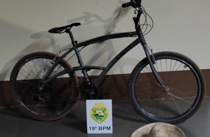 Ladrão furta motocicleta em Santa Helena e deixa bicicleta para a vítima