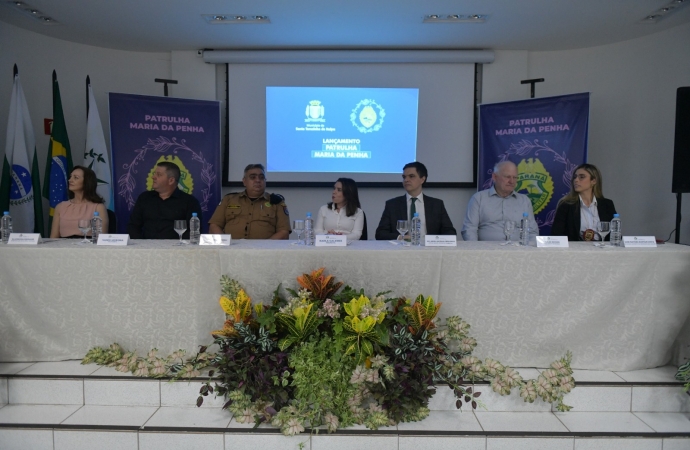 Lançamento da Patrulha Maria da Penha fortalece o combate à violência contra a mulher, em Santa Terezinha de Itaipu