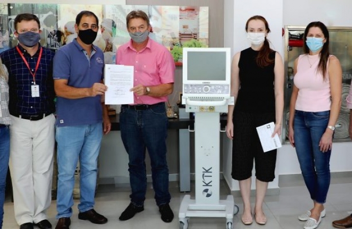 Lar Cooperativa realiza doação de mais um respirador para tratamento de pacientes com Covid-19