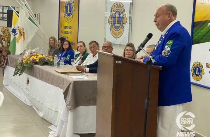 Lions Clube recebe governador do Distrito LD-1 em São Miguel do Iguaçu