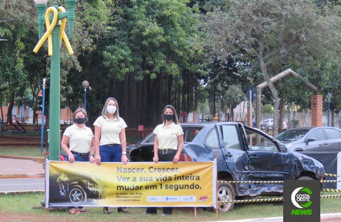 Maio Amarelo: 83ª Ciretran de Santa Helena chama a atenção da população para um trânsito mais seguro