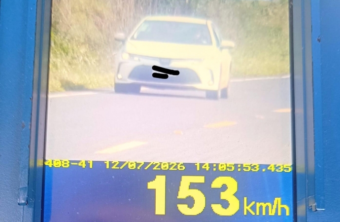 Mais de 1,6 mil motoristas são flagrados em excesso de velocidade nas rodovias do Oeste