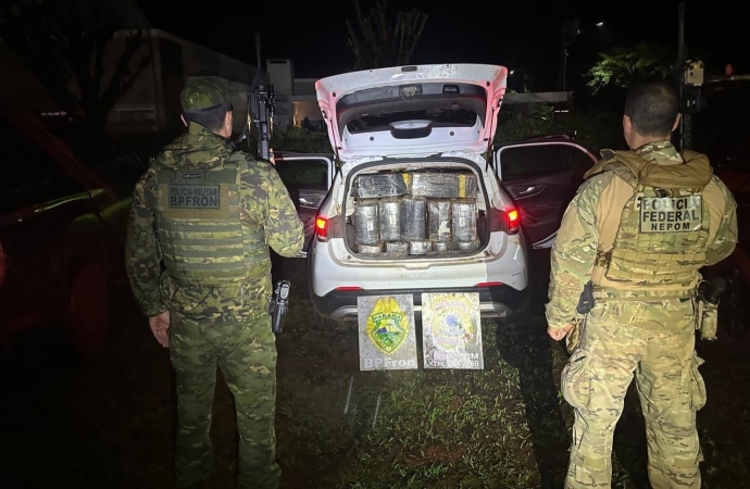 Mais de uma tonelada de droga é apreendida em Santa Helena