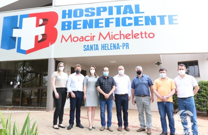 Marcel Micheletto se reúne com lideranças de Santa Helena  e visita o novo hospital