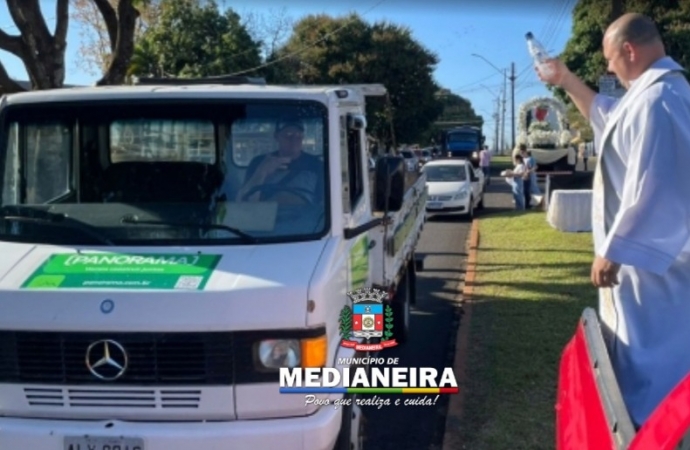 Medianeira: Bênção de veículos altera o trânsito neste domingo (26)