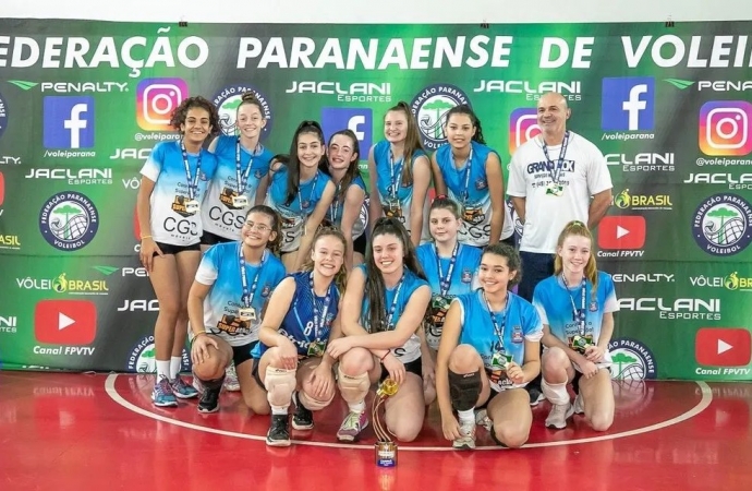 Medianeira é bicampeã do Paranaense sub 16 de Voleibol Feminino