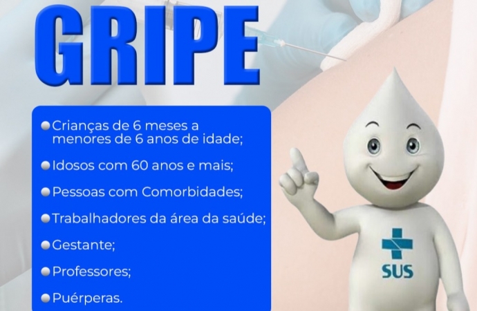 Medianeira inicia vacinação contra gripe em grupos prioritários na próxima segunda-feira (25)