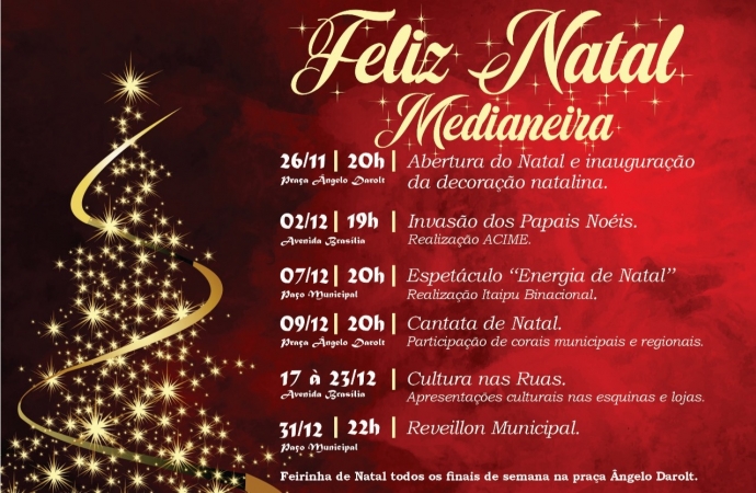 Medianeira já está entrando no clima do Natal