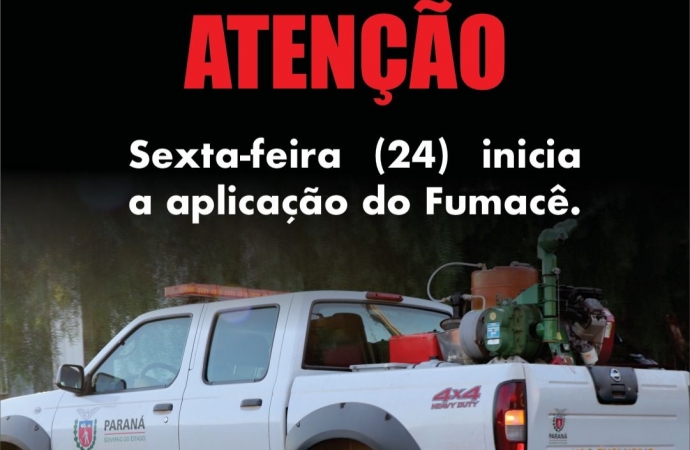 Medianeira recebe Fumacê a partir desta sexta-feira
