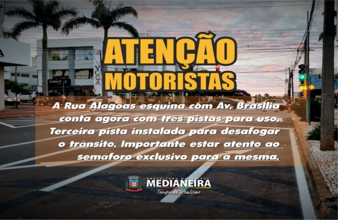 Medtran promove mudanças no trânsito da Rua Alagoas