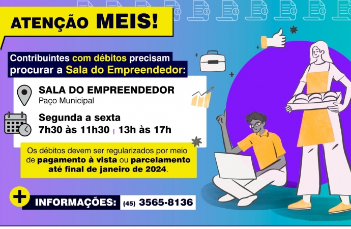 MEIS com débitos precisam procurar a Sala do Empreendedor de São Miguel