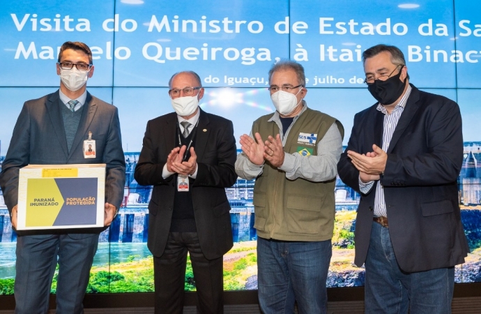 Ministro da Saúde agradece apoio da Itaipu no combate à pandemia da covid-19