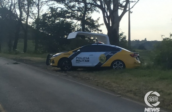 Morador de Santa Helena lança veículo em lavoura para fugir de assalto em rodovia