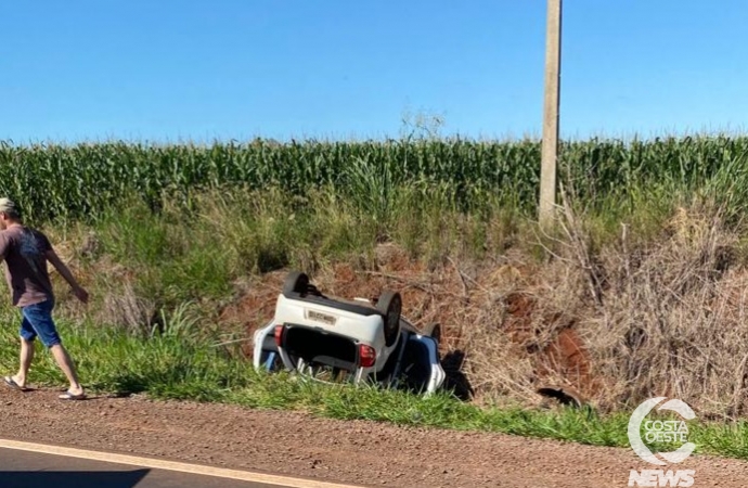 Moradoras de Santa Helena se envolvem em acidente na PR 495 em Dom Armando