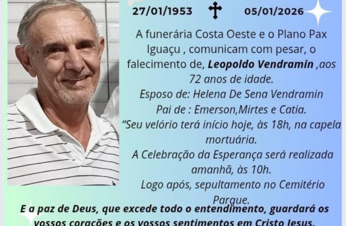 Morre aos 72 anos o entusiasta do jornalismo Leopoldo Vendramin