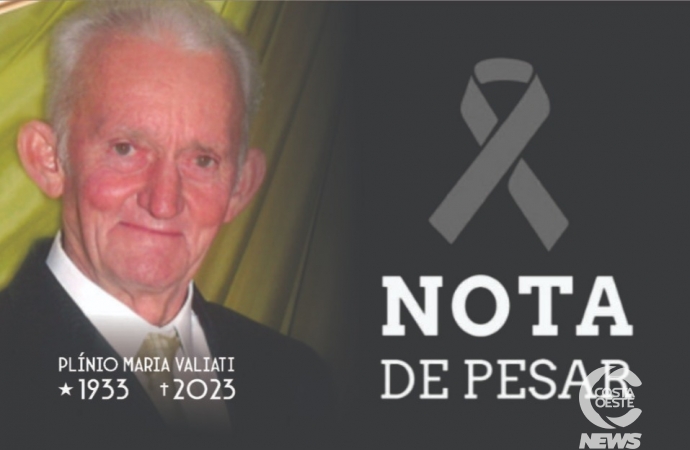 Morre Plínio Valiati, pioneiro e ex-vereador do município de Medianeira