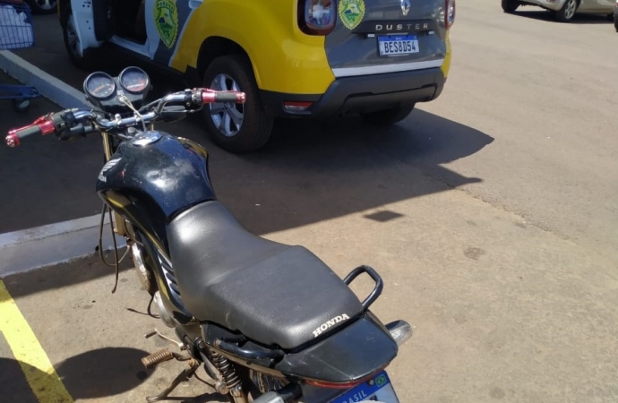 Moto com queixa de furto é recuperada pela PM em Medianeira