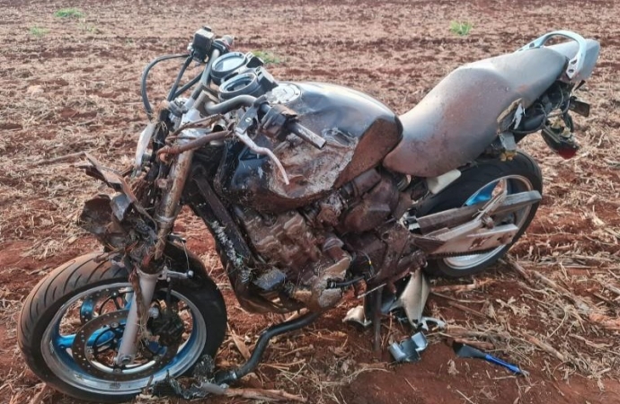 Motociclista fica gravemente ferido em acidente entre Santa Helena e Entre Rios do Oeste