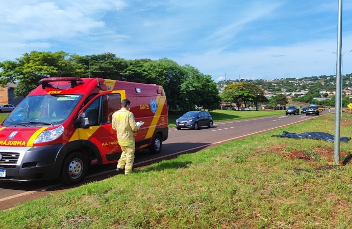 Motociclista morre em acidente na BR-277 em São Miguel do Iguaçu