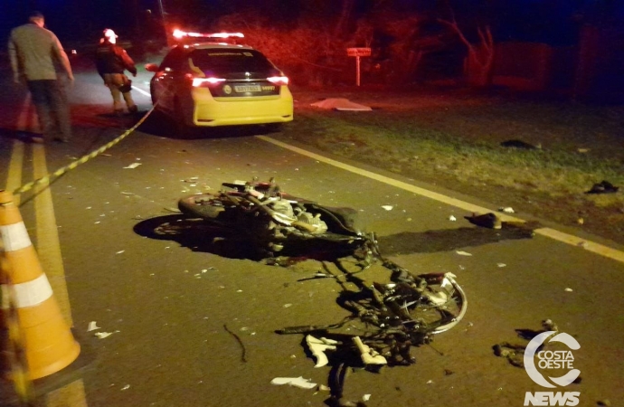 Motociclista morre em acidente na PR 495, em Santa Helena