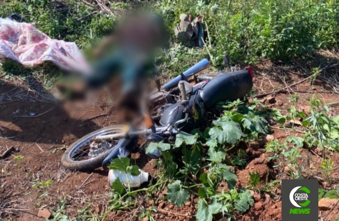 Motociclista morre em acidente no interior de Santa Helena