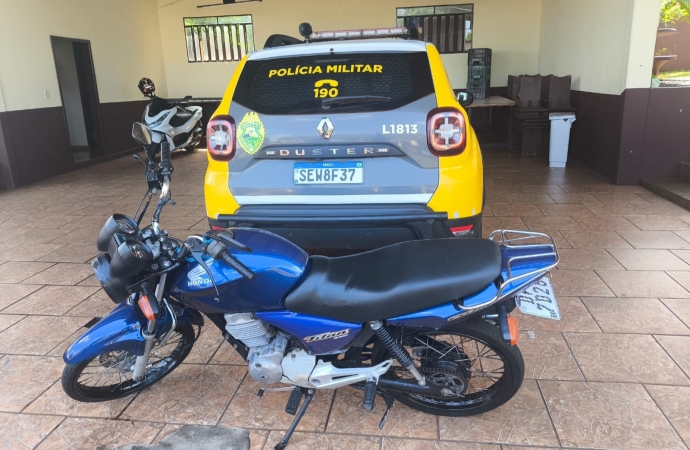 Motociclista sem habilitação é flagrado pela PM em São Miguel do Iguaçu