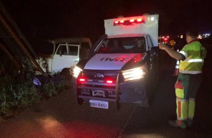 Motorista morre após colidir em placa de sinalização na BR-277 em São Miguel do Iguaçu