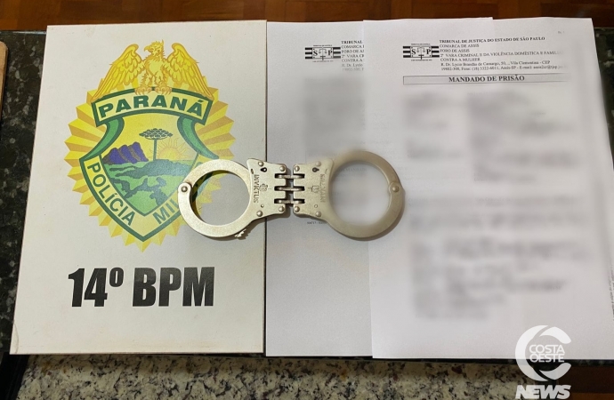 Mulher com mandado de prisão em aberto é presa pela PM em Itaipulândia