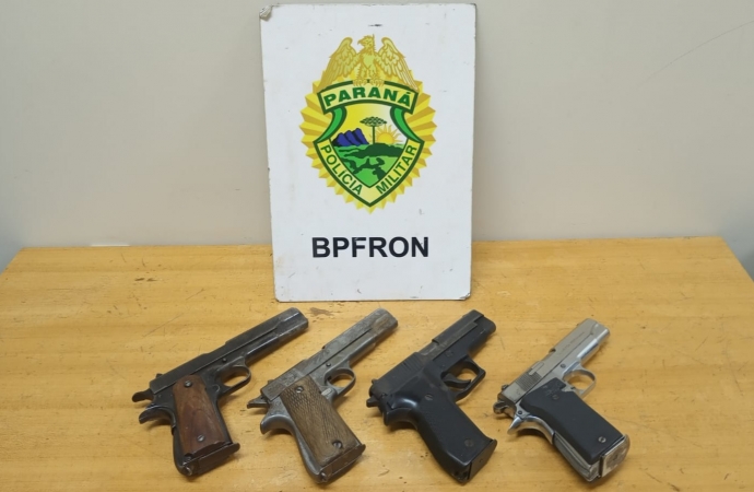 Mulher é detida com quatro pistolas durante abordagem do BPFron em Medianeira