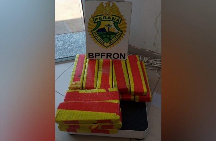 Mulher é presa em Medianeira transportando tabletes de maconha