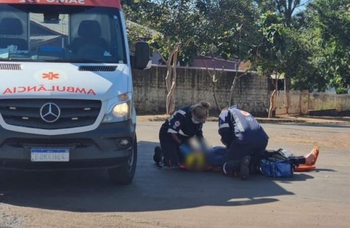 Mulher fica ferida em acidente de trânsito em Santa Helena