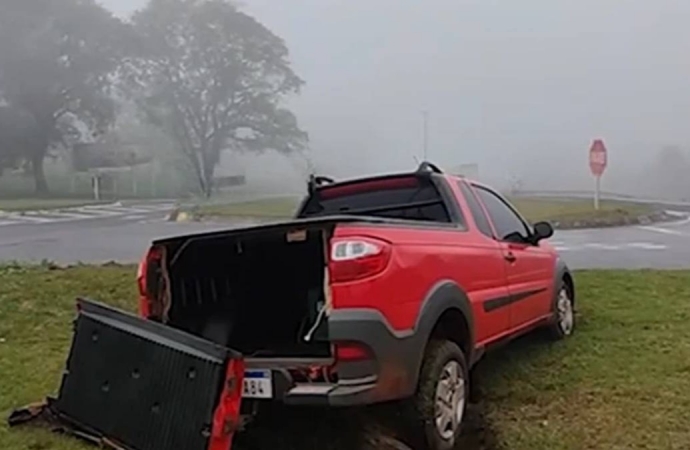 Mulher fica ferida em acidente na BR-277 entre Santa Tereza do Oeste e Céu Azul