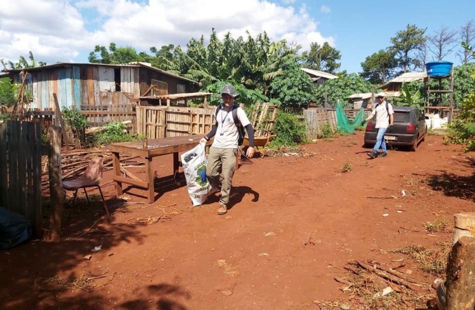 Mutirão de limpeza está eliminando focos da dengue nos perímetros urbano e rural de São Miguel do Iguaçu