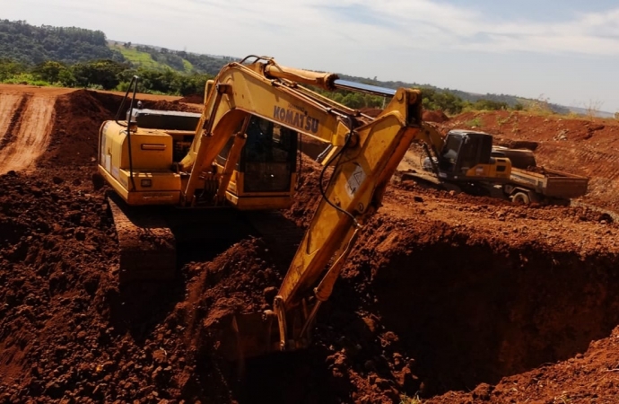 Obra de construção da Vala do Aterro Sanitário de Matelândia é finalizada