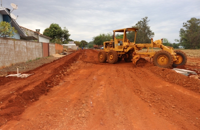 Obras da Rua 500 Anos no Caramuru avançam em Itaipulândia