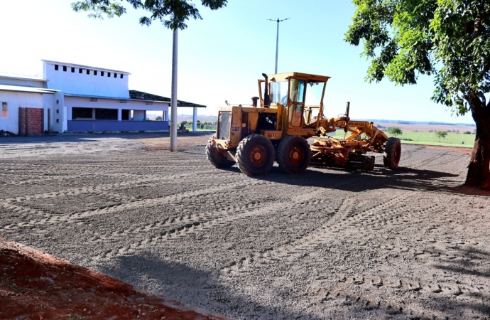 Obras no Centro Comunitário do Caramuru em Itaipulândia seguem cronograma