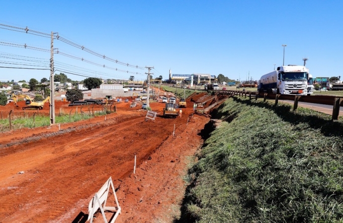 Obras no Trevo Cataratas avançam e se aproximam da segunda etapa