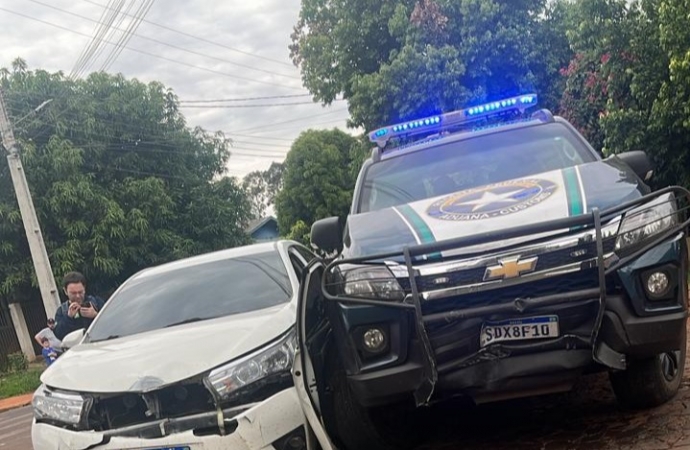 Operação da Receita Federal com apoio de helicóptero termina com carro interceptado em São Miguel do Iguaçu