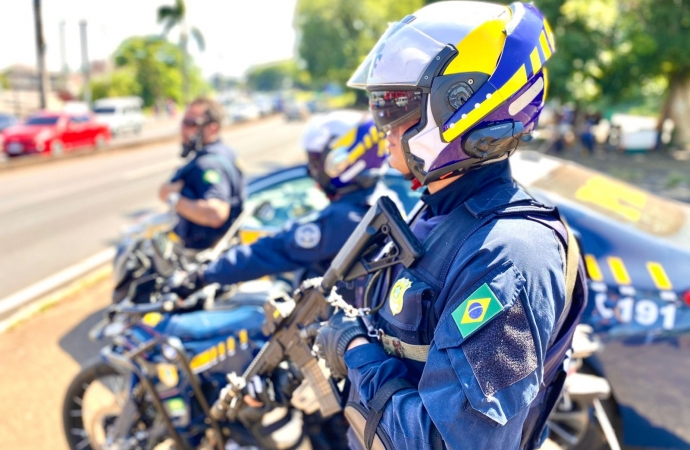 Operação de Motopoliciamento da PRF na Ponte Internacional da Amizade