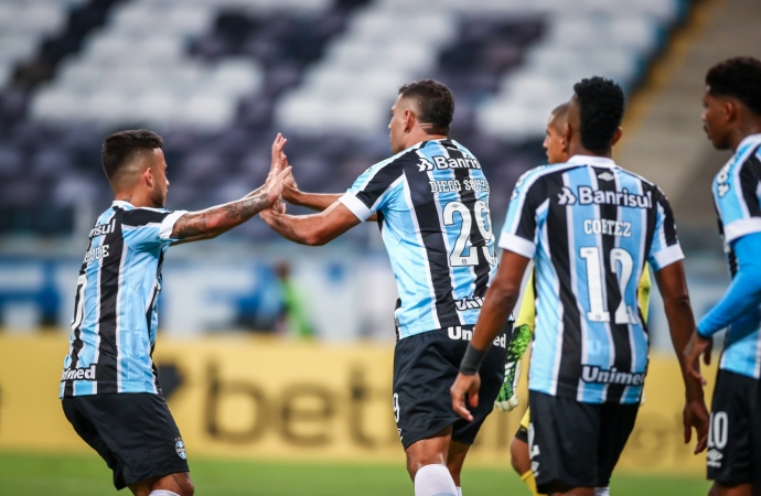 Ouça os gols: Grêmio estreia na Sul-Americana com vitória diante do La Equidad