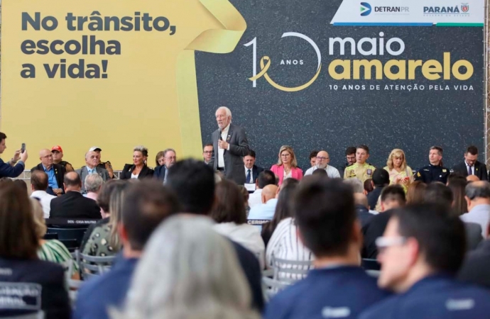Paraná lança campanha Maio Amarelo com ações educativas e entrega de veículos ao Detran