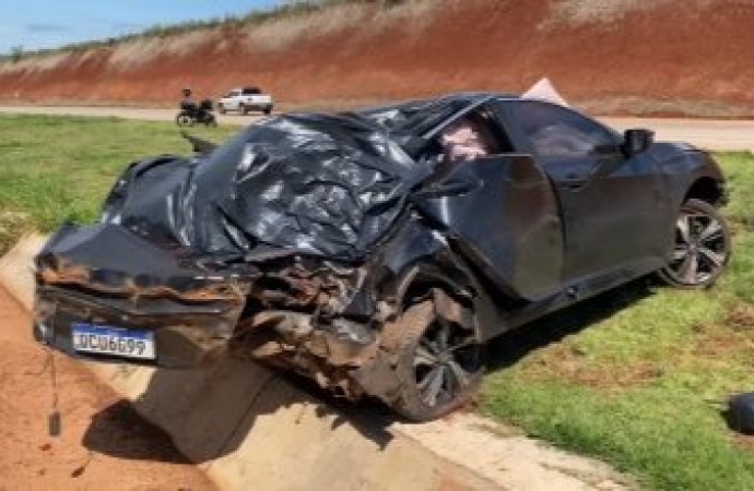 Passageiro morre em grave acidente na rodovia BR-163 e outras duas ficam feridas