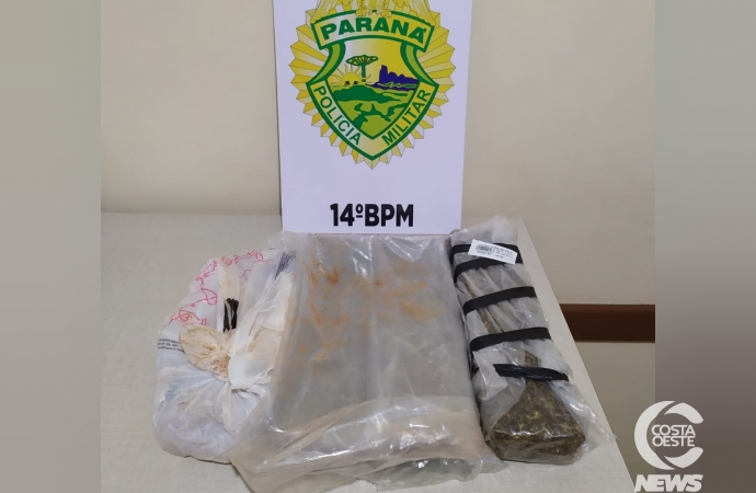 Patrulha Rural apreende drogas, em Itaipulândia