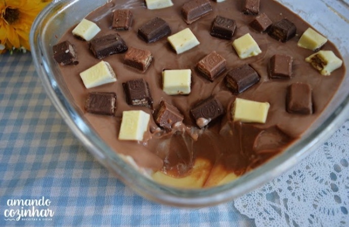 Pavê de KitKat super cremoso e fácil