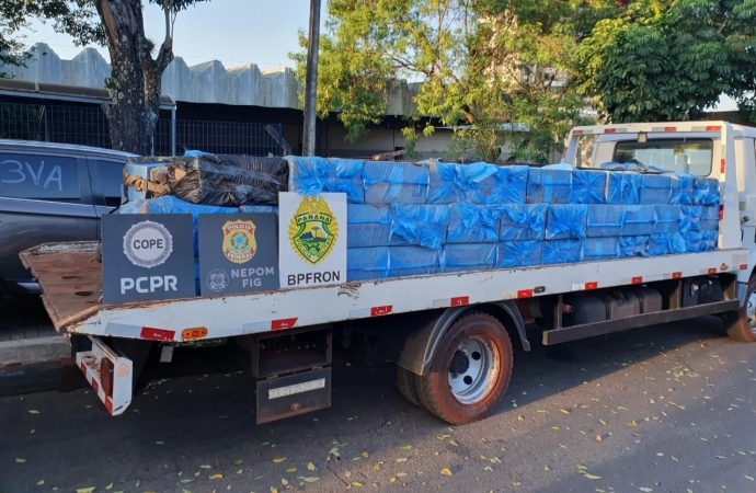 PF apreende dezenas de caixas de cigarros contrabandeados  e um veiculo em São Miguel do Iguaçu