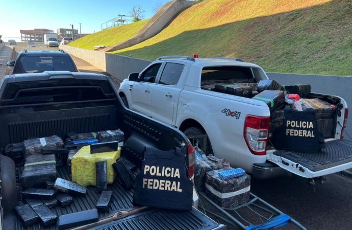 PF apreende mais de 800kg de maconha em depósito em Itaipulândia